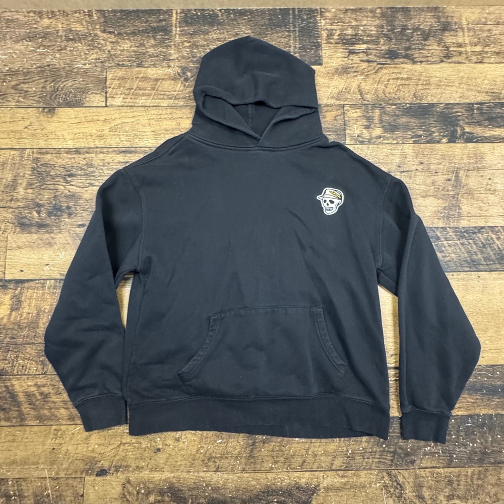 Devereux Golf Mens Black Skull Graphic Pullover Hoodie Sweatshirt Medium‎